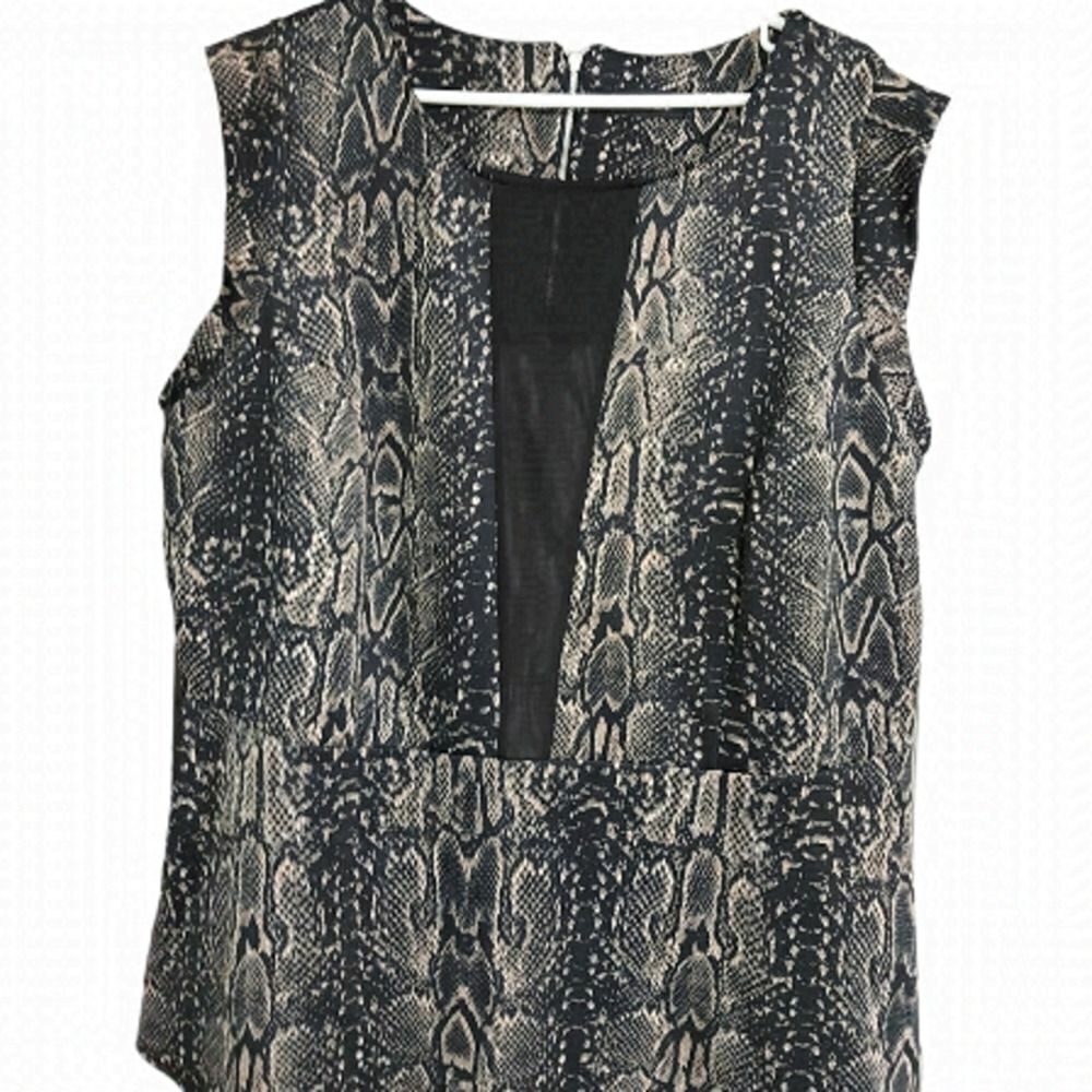 Mblm SNAKESKIN LOOK TANK TOP SIZE 1X